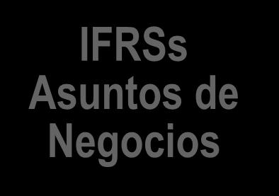 IFRSs Asuntos de Negocios Sistemas de Información y de Reporte Gerencial Relaciones con Inversionistas