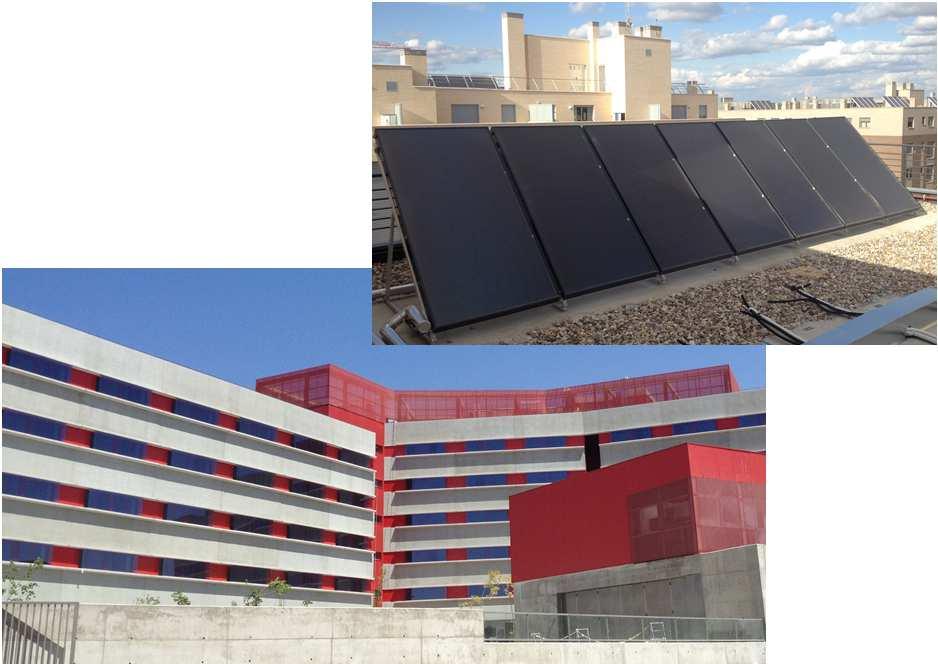 instalación solar térmica Edificio: Viviendas en Barajas Equipo: KW SB 7.5 (7.