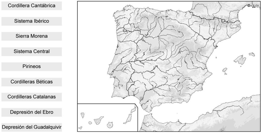 3. Escribe el nombre de los ríos más importantes de España.