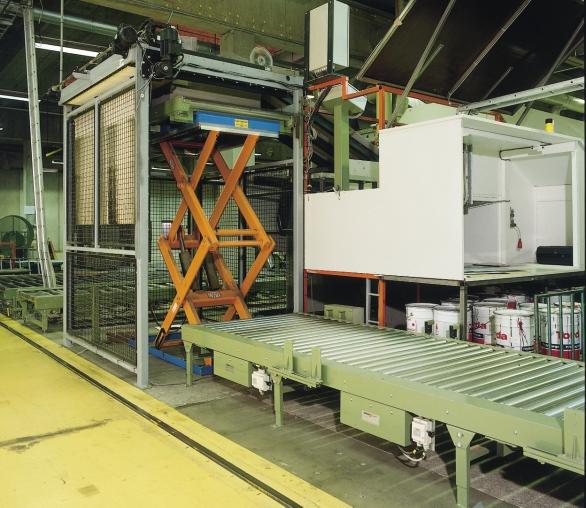 Tijera Doble Vertical En la industria del papel y cartón se usa un gran número de mesas elevadoras.