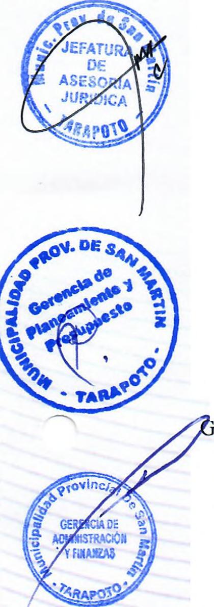 Que, mediante Carta N 002-2016-MMMB/RO, de fecha 17.10.2016, el Residente de la obra Distrito de Chazuta-San Martín-San Martín, Ing.