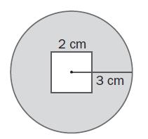 Encuentra el área de la figura cuyas medidas vienen dadas en centímetros, descomponiéndola antes en rectángulos y