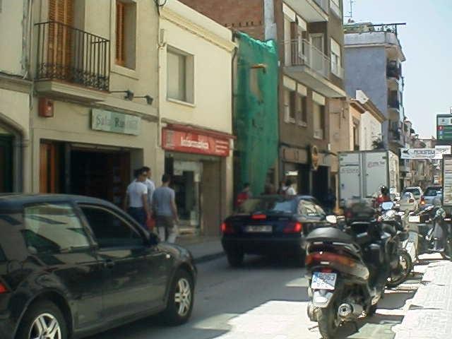 2.1 Plan del centro de Sant Cugat. Conversión en zona para peatones.