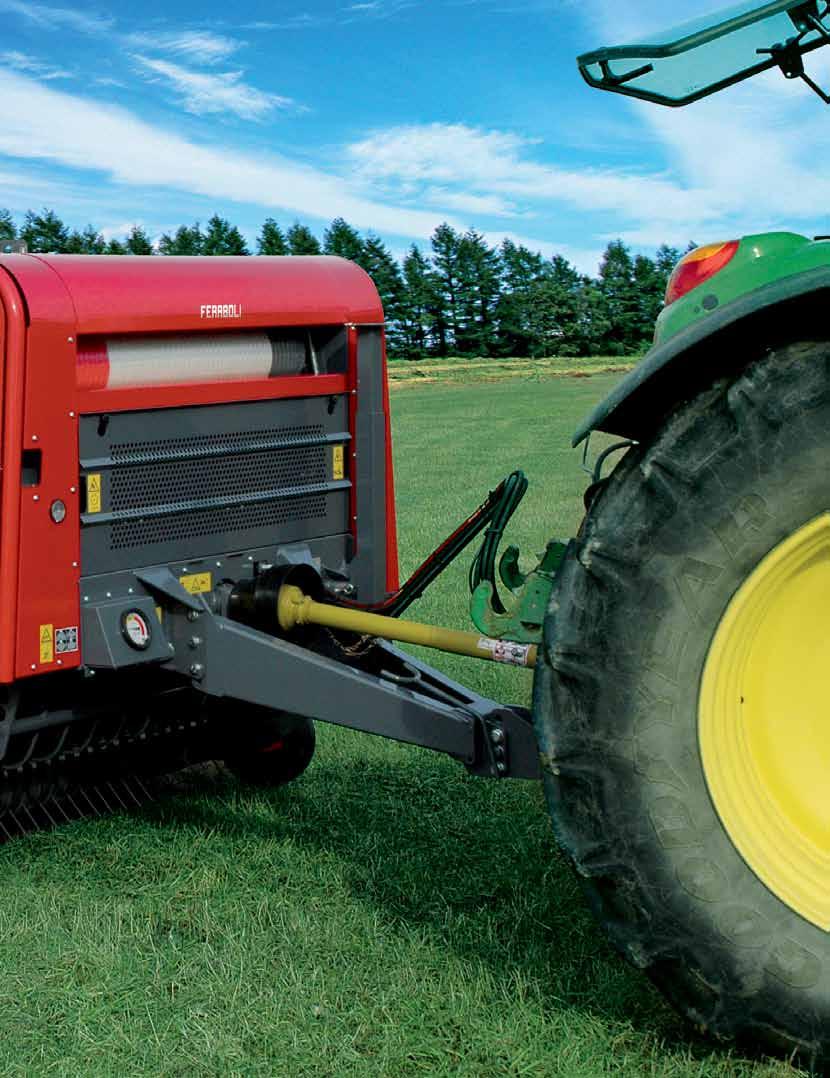 FERABOLI ROUND BALERS Feraboli round balers are designed for the maximum flexibility and reliability in any condition. The baling chamber is equipped with a sturdy and reliable chain system.