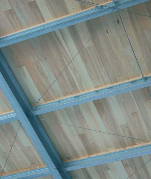TRILATTE DECO VOLIGE - Aspecto tabla Un techo de madera natural con láminas de 150 mm de anchura.