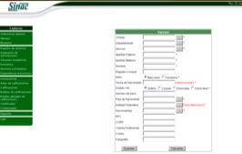 CAPTURAS AGREGAR: Una vez seleccionada la opción de Agregar, el usuario en este caso el alumno podrá llenar el formulario con sus datos insertando su