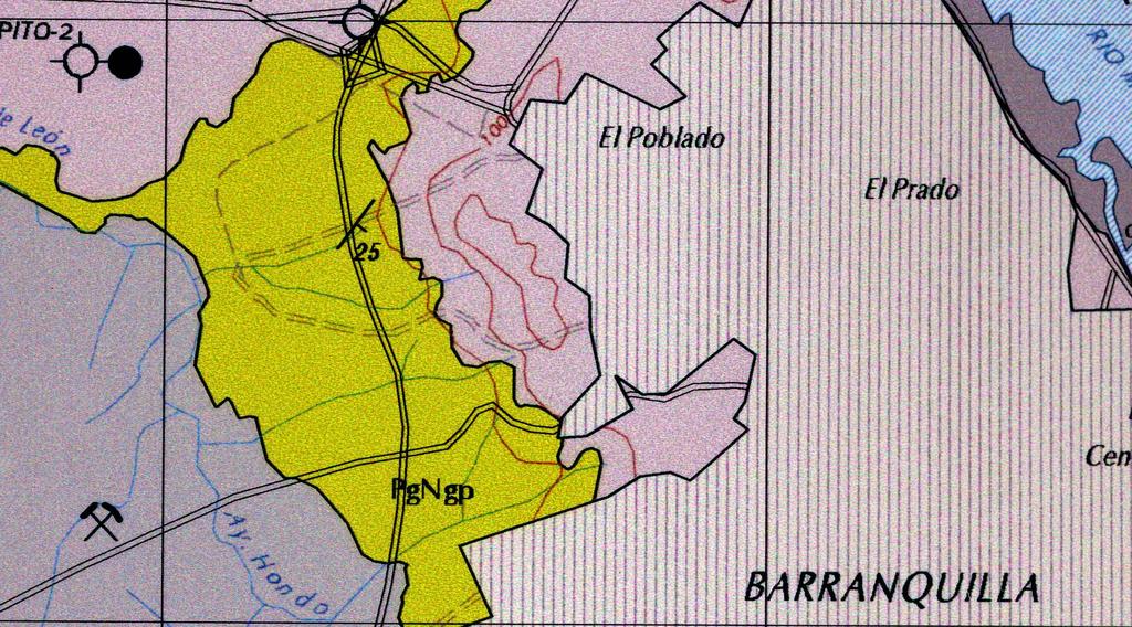 Ejemplo Barrio Campoalegre Barranquilla Formación Perdices Arcillas sensitivas