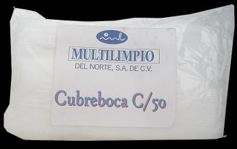 Cubrebocas Blanco C/50