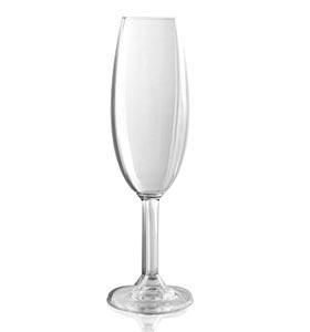 La capacidad de la copa Tulipan es igual a la capacidad de la copa de champagne, cinco onzas.. La copa Flauta, al igual que la copa Tulipán se usa para servir el champagne.