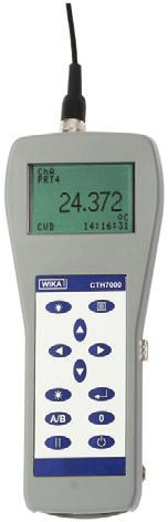 Características del termómetro portátil Manejo fácil Gran pantalla con doble indicador de temperatura Valor Máx/Mín para monitorización de las temperaturas límite Función de valor medio para la