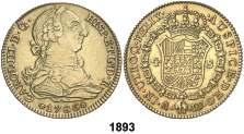 F 1891 1772. Santa Fe de Nuevo Reino. VJ. 2 escudos. (Cal. 549). Primer año de busto propio. Muy escasa. MBC+.