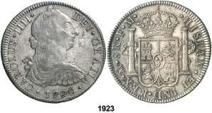 F 1923 1790. México. FM. 8 reales. (Cal. 683). Busto de Carlos III.