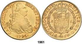 F 1961 1796. México. FM. 8 escudos. (Cal. 46). Acuñación algo floja.