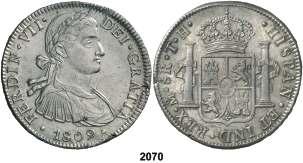 F 2070 1809. México. TH. 8 reales. (Cal. 539). Busto imaginario.