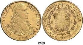 450.................. 300, F 2107 1815. México. HJ. 4 escudos. (Cal. 158). Muy rara. MBC-. Est. 1.000.