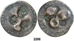 La moneda huésped presenta el valor y el nombre del Gran Maestre íntegros.