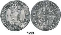 2 var). Anv.: Busto a izquierda. ENRICVS CARTVS DEI GRACIA. Rev.: Castillos y leones cuartelados, T arriba. ENRICVS DEI GRACIA REX CA. 3,20 grs. MBC-. Est. 300............... 175, F 1294 Enrique IV (1454-1474).