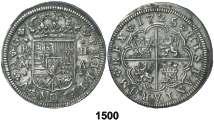 Madrid. A. 2 reales. (Cal. 1251). Manchitas. MBC. Est. 50................. 30, F 1500 1725/4.