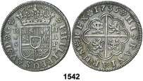 Est. 40.................... 25, 1540 1734. Sevilla. PA. 2 reales. (Cal. 1434). Rayitas. MBC-/BC+. Est. 40............... 25, 1541 1735.