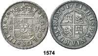 Madrid. JP. 2 reales. (Cal. 1290. MBC/MBC-. Est. 50.................... 30, F 1574 1761. Madrid. JP. 2 reales. (Cal. 1291).