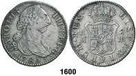 F 1589 1776. Madrid. PJ. 2 reales. (Cal. 1306). BC+/MBC-. Est. 50.................... 30, F 1590 1777. Madrid. PJ. 2 reales. (Cal. 1307). Leves rayitas. Buen ejemplar. Rara así. EBC-. Est. 200.