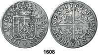 Sevilla. CF. 2 reales. (Cal. 1439). Escasa. BC. Est. 50.................. 30, F 1611 1768. Sevilla. CF. 2 reales. (Cal. 1439 var).