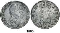 Sevilla. CN. 2 reales. (Cal. 1071). Manchitas. BC/BC+. Est. 25............... 15, FERNANDO VII F 1662 1822. Barcelona. SP. 4 reales. (Cal. 832).
