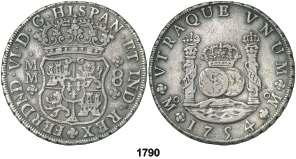 Columnario. Corona imperial y real. Escasa. MBC/MBC-. Est. 250......................................... 125, 1791 1755.