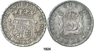 Guatemala. P. 8 reales. (Cal. 817). Columnario. Flan grande. Rara.