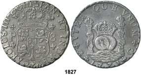 .... 300, F 1828 1760. Lima. JM. 8 reales. (Cal. 835). Columnario.