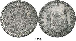 .. 90, F 1855 1771. México. FM. 8 reales. (Cal. 912).