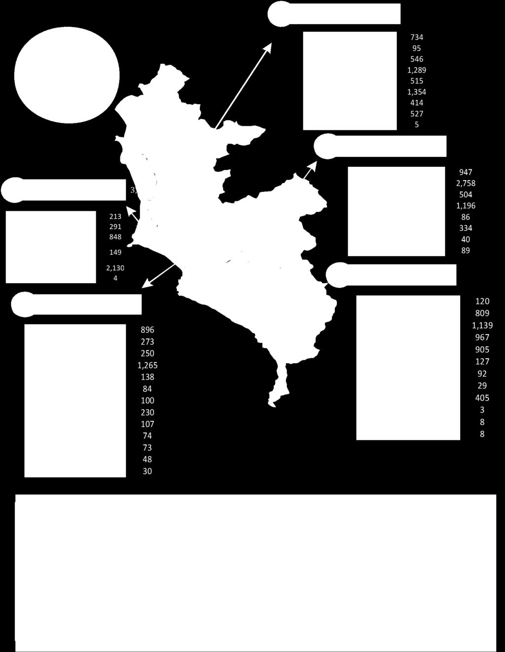 MAPA DE PROCEDENCIA DE LA POBLACIÓN PENAL CON MAYOR