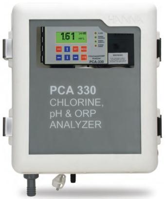 PCA 310 320 330 Analizador y controlador de cloro y ph monitor de ORP Monitorean continuamente los valores de contenido de cloro, ph, ORP y temperatura en un caudal de muestra.