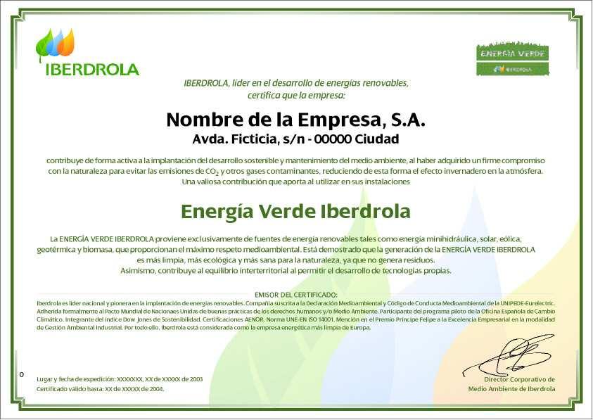 Energía Verde Iberdrola.