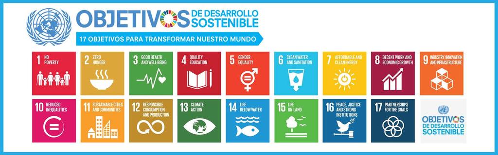2.1 Objetivos de Desarrollo Sostenible (1) Los 17 Objetivos de Desarrollo Sostenible (ODS) de la Agenda 2030 para el Desarrollo Sostenible, aprobada por los dirigentes mundiales en septiembre de 2015