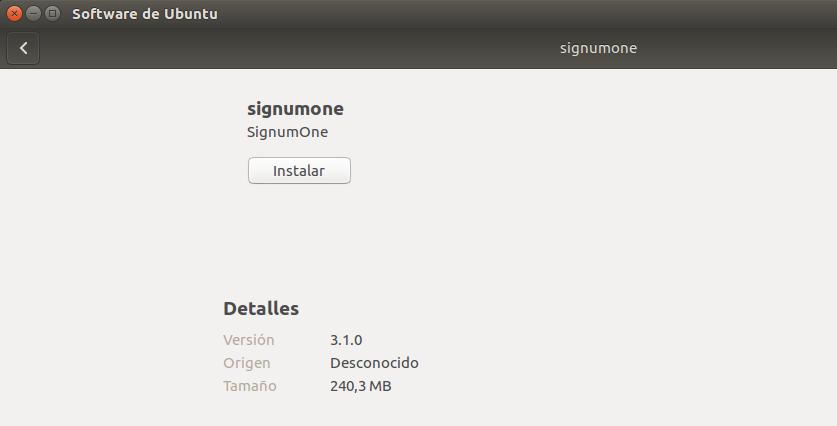 Se debe ejecutar el instalador llamado SignumOne-3.1.0.