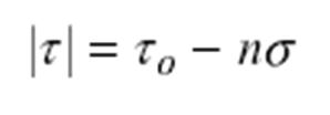 Criterio de Mohr Coulomb También se conoce como el criterio de la fricción interna.
