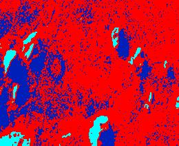 Nótese que se detecta claramente el rostro de Sidonia. Layer Green (Filtro Verde) Rojo: 73.2% Azul: 22.7% Cyan: 4.