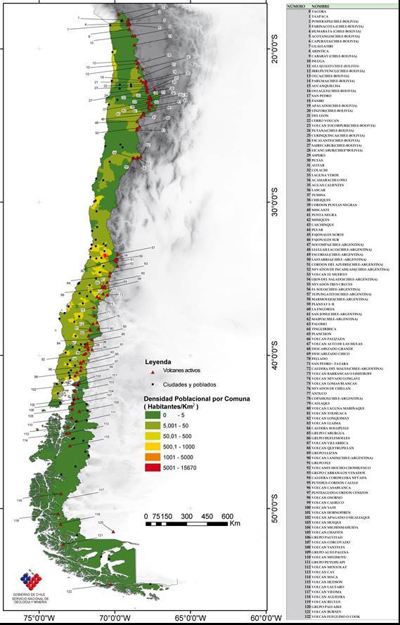 Definiciones básicas Por qué necesitamos conocimiento científico y una red de vigilancia? Chile posee 91 volcanes geológicamente en el territorio continental.