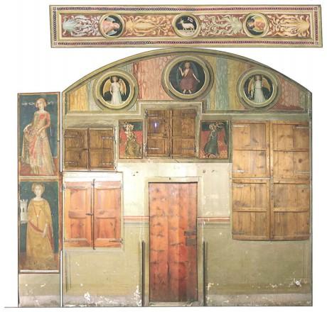 Lámina 37 Vista de una parte de las pinturas murales de la capilla de San Miguel (1346) 465.