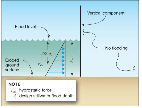 Cargas Inundación Las cargas de inundación pueden generar una variedad de tipos de cargas sobre