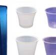 caja: 50 46005 Dispensador para vasos de 160, 200 y 220 ml Blanco tapa azul /
