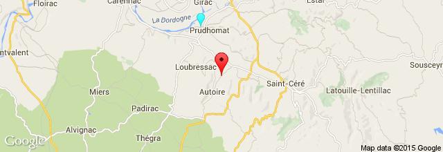 Autoire Valley Ruta desde Chateau of Castelnau-Bretenoux hasta Autoire Valley.