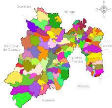 Población: 15,18 millones Generalidades El Estado de México es una de las 32 entidades federativas de la República Mexicana, cuenta con 120 municipios, se localiza en el centro del territorio