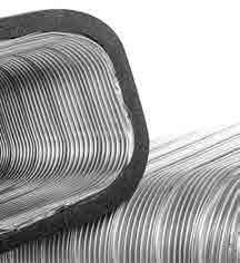 QUADROFLEX DESCRIPCIÓN El tubo denominado QUADROFLEX es un conducto de sección no circular realizado en su totalidad en aluminio.
