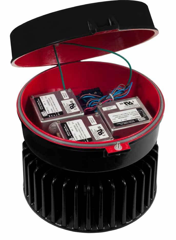 clasificadas Clase I División 2 y NEMA 4X: Características de diseño: A) Módulos de montaje - Instalación y reemplazo simple Las VMV LED Domex Bond Rojo son instaladas de la misma manera y utilizan