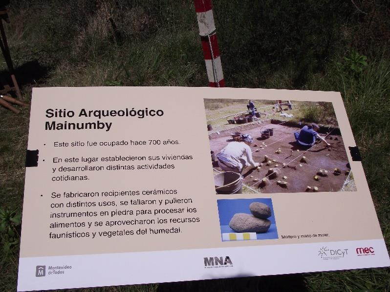 Viernes 18 de mayo Hora: 16:00 Municipio G Inauguración Muestra Itinerante sitio Arqueológico Mainumby La Muestra se trata de la Arqueología en la cuenda del Santa Lucía.