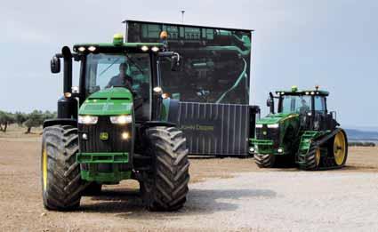 Comparativa entre John Deere 8310R y John Deere 8310RT RUEDAS vs BANDAS DE GOMA 56 Entre los ensayos de tractores agrícolas efectuados en el año 2012, según establecen los Códigos OCDE, se encuentran
