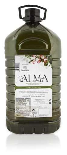 AlmaOliva A.O.V.E. Gran Selección Un aceite de oliva virgen extra frutado intenso. Perfecto para su uso en distintos rangos de temperatura. Ideal para la restauración y elaboraciones profesionales.