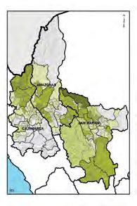 En Cajamarca, se espera también una pérdida del 14 % de áreas aptas.